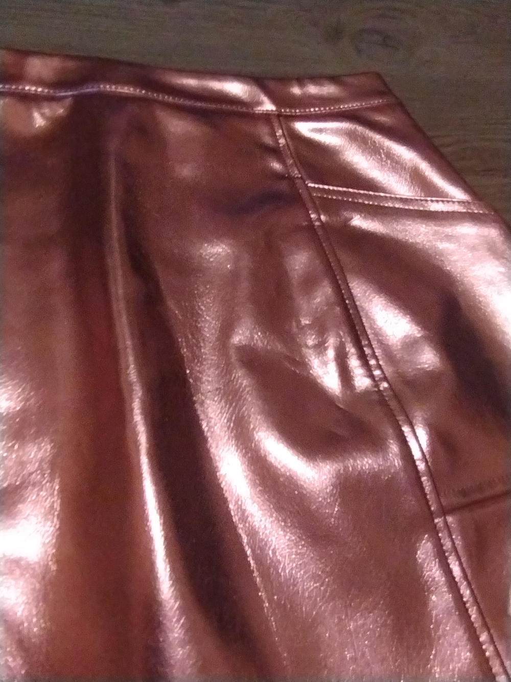 Art Class Shiny Metallic Rose Pink Girls Skirt